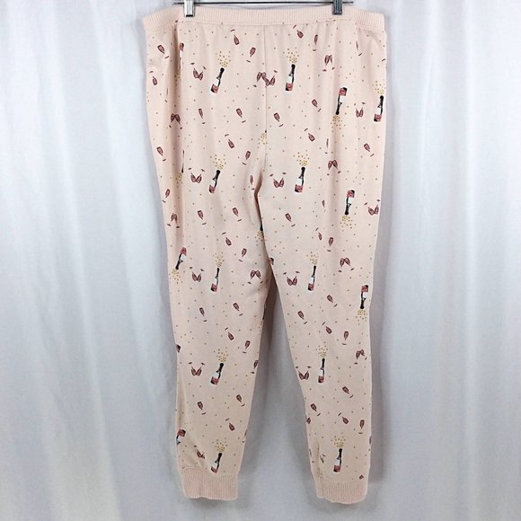 LC Lauren Conrad Jogge Pajama Pants Womens Size 1X Pink Champagne - Picture 2 of 9